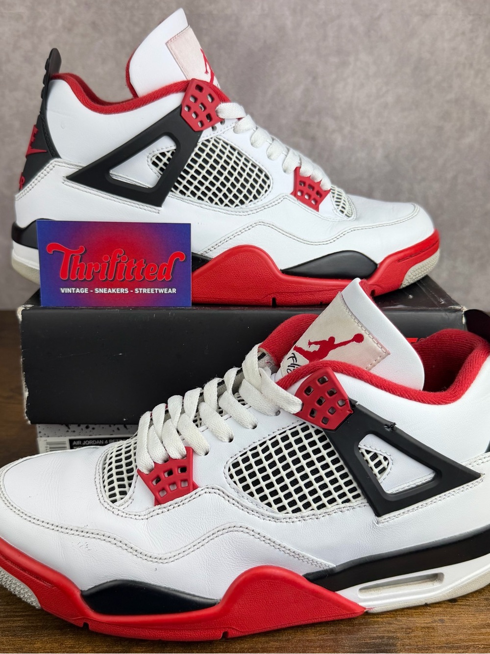 Air Jordan 4 Retro OG Fire Red 2020 Size 9.5 DC7770-160 Men’s Sneakers Rare MJ